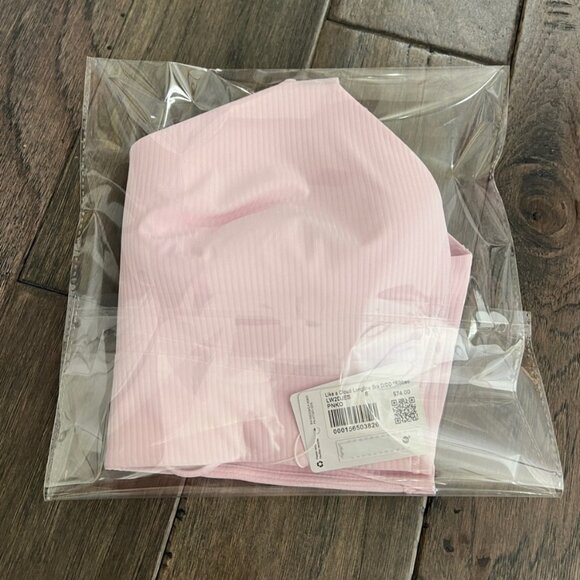 Lululemon Like a Cloud Ribbed Longline Bra *Light Support, D/DD Cup Pink Organza - Picture 8 of 8